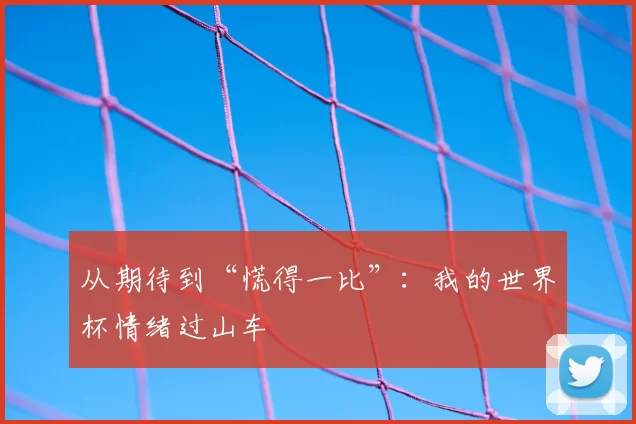 从期待到“慌得一比”：我的世界杯情绪过山车